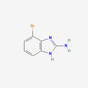 Chemical structure of 4-bromo-1H-1,3-benzodiazol-2-amine