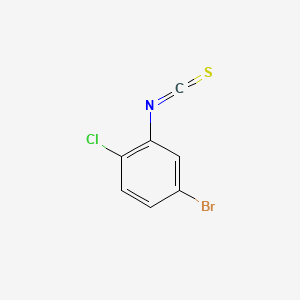 Chemical structure of 4-Bromo-1-chloro-2-isothiocyanatobenzene