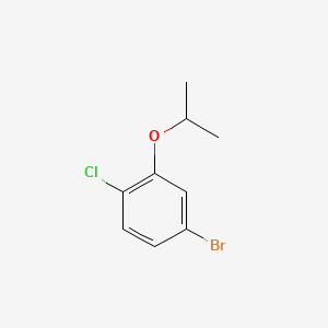 Chemical structure of 4-Bromo-1-chloro-2-isopropoxybenzene