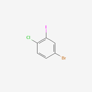 Chemical structure of 4-bromo-1-chloro-2-iodobenzene