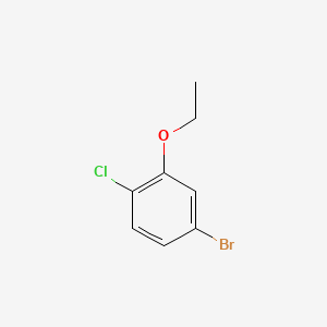 Chemical structure of 4-Bromo-1-chloro-2-ethoxybenzene