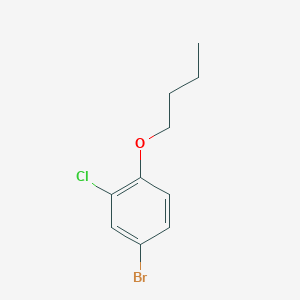 Chemical structure of 4-Bromo-1-butoxy-2-chlorobenzene