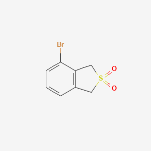 Chemical structure of 4-Bromo-1,3-dihydrobenzo[c]thiophene 2,2-dioxide