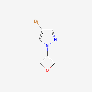 Chemical structure of 4-BroMo-1-(oxetan-3-yl)-1H-pyrazole
