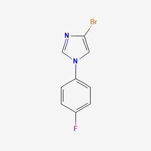 Chemical structure of 4-Bromo-1-(4-fluorophenyl)-1H-imidazole