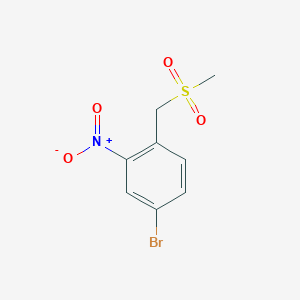 Chemical structure of 4-Bromo-1-((methylsulfonyl)methyl)-2-nitrobenzene