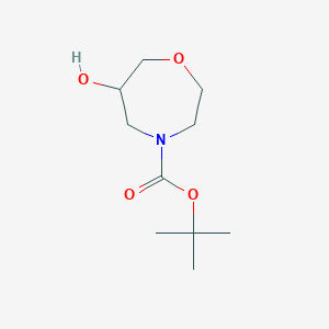 Chemical structure of 4-Boc-6-Hydroxy-[1,4]oxazepane
