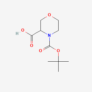 Chemical structure of 4-Boc-3-morpholinecarboxylic Acid