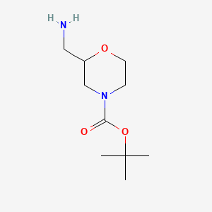 Chemical structure of 4-Boc-2-(aminomethyl)morpholine