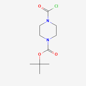 Chemical structure of 4-Boc-1-piperazinecarbonyl Chloride
