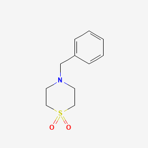 Chemical structure of 4-Benzylthiomorpholine 1,1-Dioxide