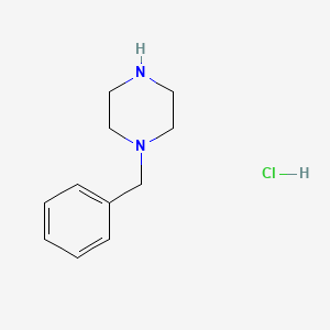 Chemical structure of 4-benzylpiperazine hydrochloride