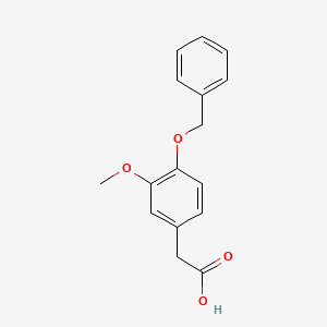Chemical structure of 4-Benzyloxy-3-methoxyphenylacetic Acid