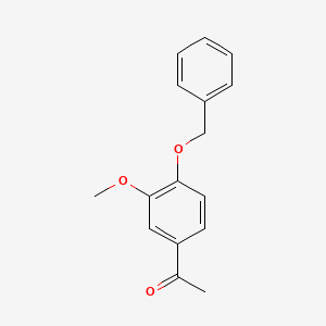 Chemical structure of 4'-Benzyloxy-3'-methoxyacetophenone