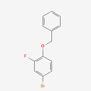 Chemical structure of 4-BENZYLOXY-3-FLUORO-BROMOBENZENE