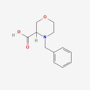 Chemical structure of 4-Benzylmorpholine-3-carboxylic Acid