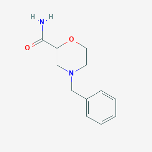 Chemical structure of 4-Benzylmorpholine-2-carboxamide