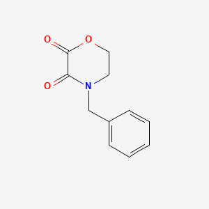 Chemical structure of 4-benzylmorpholine-2,3-dione