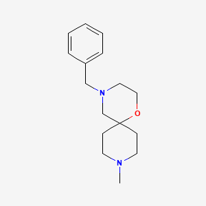Chemical structure of 4-BENZYL-9-METHYL-1-OXA-4,9-DIAZASPIRO[5.5]UNDECANE