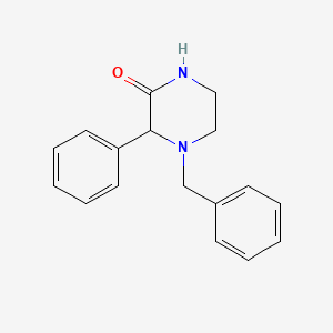 Chemical structure of 4-Benzyl-3-phenylpiperazin-2-one