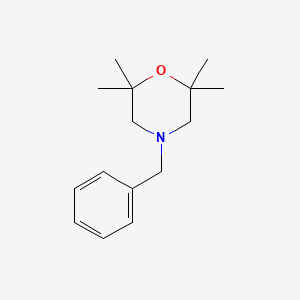 Chemical structure of 4-Benzyl-2,2,6,6-tetramethylmorpholine