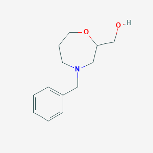 Chemical structure of (4-Benzyl-1,4-oxazepan-2-yl)methanol