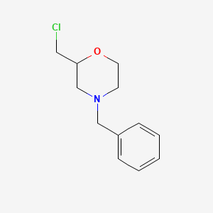 Chemical structure of 4-Benzyl-2-(chloromethyl)morpholine