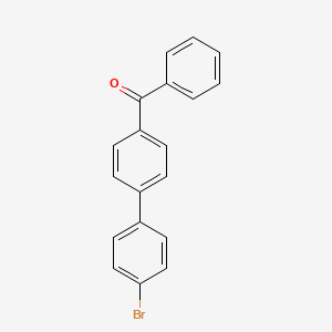 Chemical structure of 4-Benzoyl-4'-bromobiphenyl