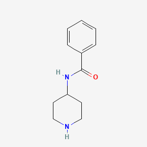 Chemical structure of 4-Benzamidopiperidine Hydrate