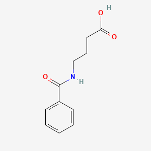 Chemical structure of 4-Benzamidobutanoic acid