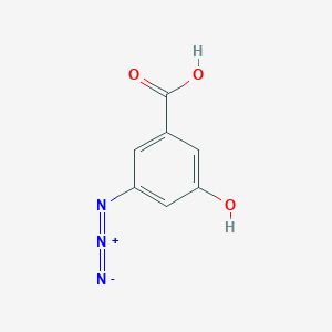 Chemical structure of 4-Azidosalicylic Acid