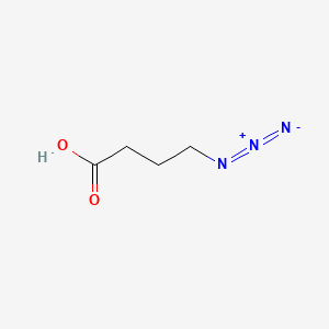 Chemical structure of 4-azidobutyric acid