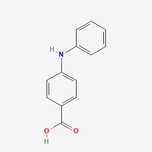 Chemical structure of 4-Anilinobenzoic acid