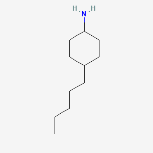 Chemical structure of 4-Amylcyclohexylamine