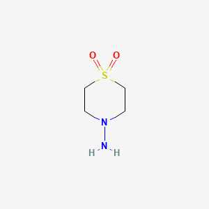 Chemical structure of 4-Aminothiomorpholine 1,1-Dioxide