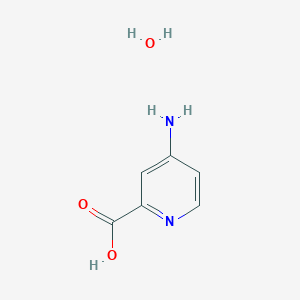 Chemical structure of 4-Aminopyridine-2-carboxylic Acid Monohydrate