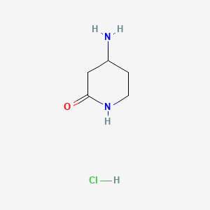 Chemical structure of 4-Aminopiperidin-2-one hydrochloride