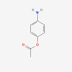 Chemical structure of 4-Aminophenyl acetate HCl