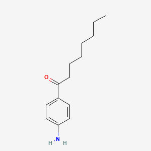 Chemical structure of 4-Aminooctoylphenone