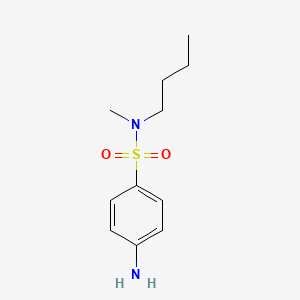Chemical structure of 4-Amino-N-butyl-N-methylbenzenesulfonamide