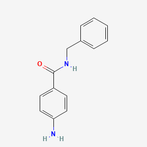Chemical structure of 4-Amino-N-benzylbenzamide