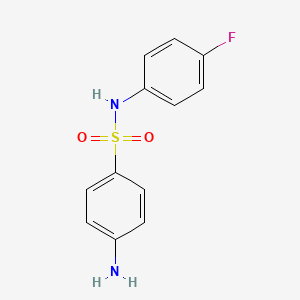 Chemical structure of 4-Amino-N-(4-fluorophenyl)benzenesulfonamide