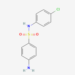 Chemical structure of 4-Amino-N-(4-chlorophenyl)benzenesulfonamide