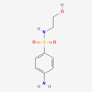 Chemical structure of 4-Amino-N-(2-hydroxyethyl)benzenesulfonamide