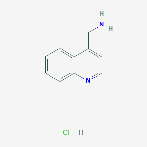 Chemical structure of 4-Aminomethylquinoline hydrochloride