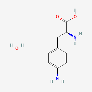 Chemical structure of 4-Amino-L-phenylalanine Monohydrate