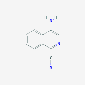 Chemical structure of 4-Aminoisoquinoline-1-carbonitrile