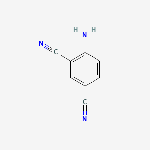 Chemical structure of 2,4-Dicyanoaniline