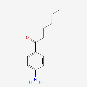Chemical structure of 4'-Aminohexanophenone