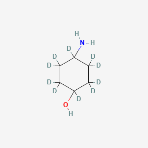 Chemical structure of 4-Aminocyclohexanol-d10